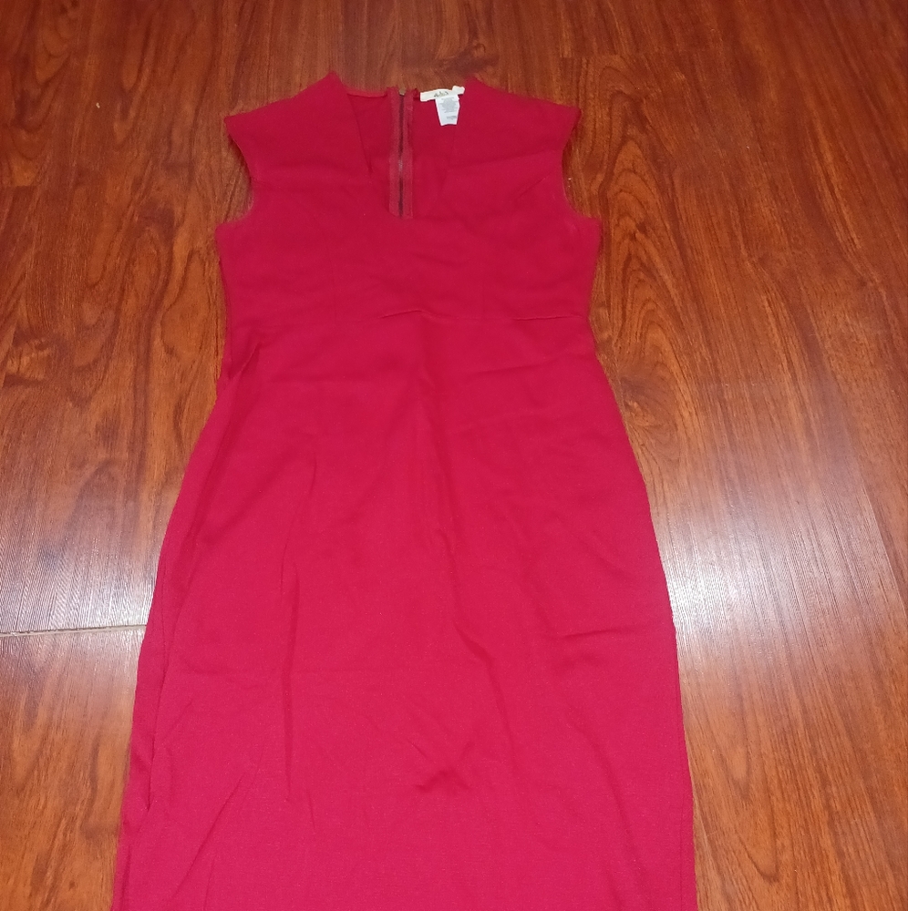 Red Wild Daisy's dress